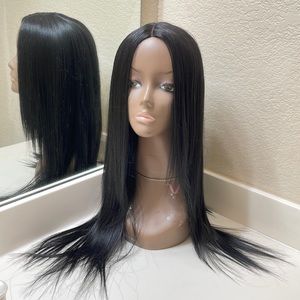 Long black wig